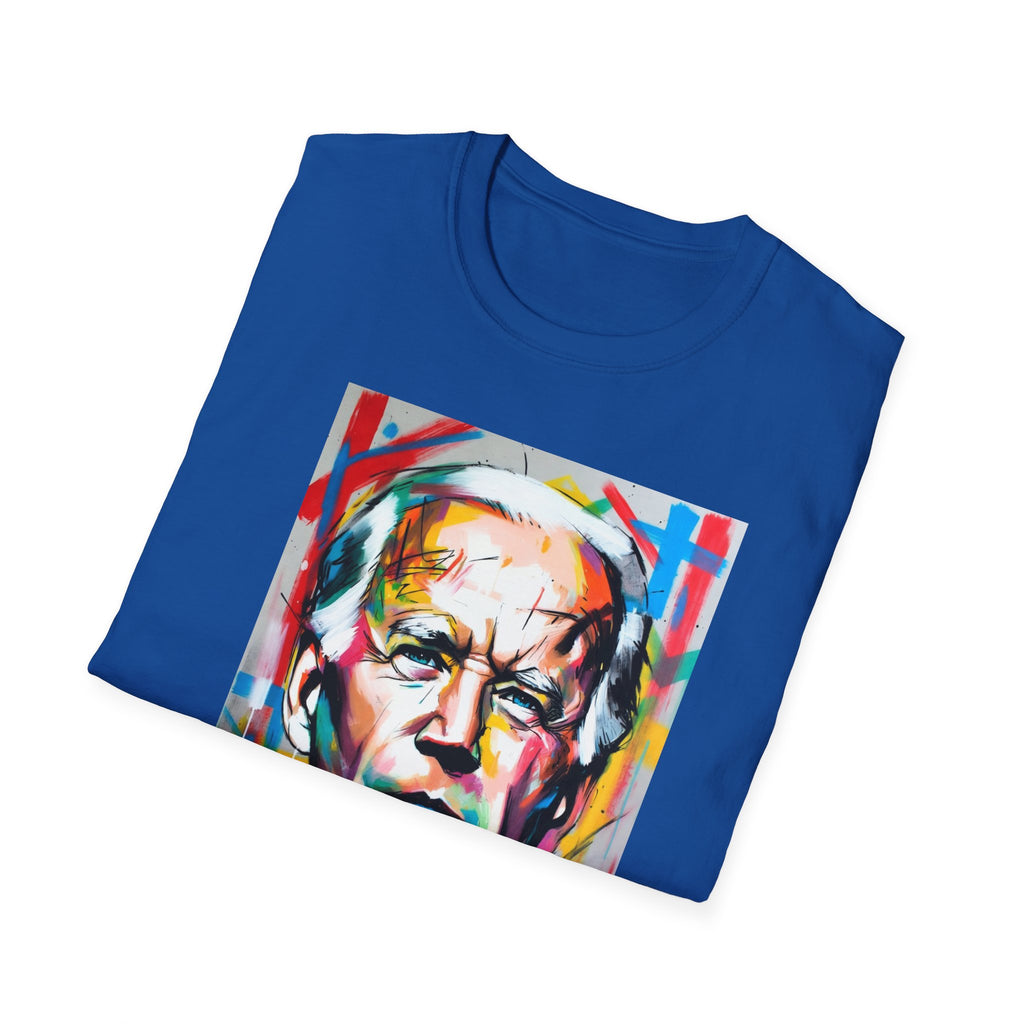 Artsy Biden Portrait T‑Shirt — Colorful Pop Art President Tee