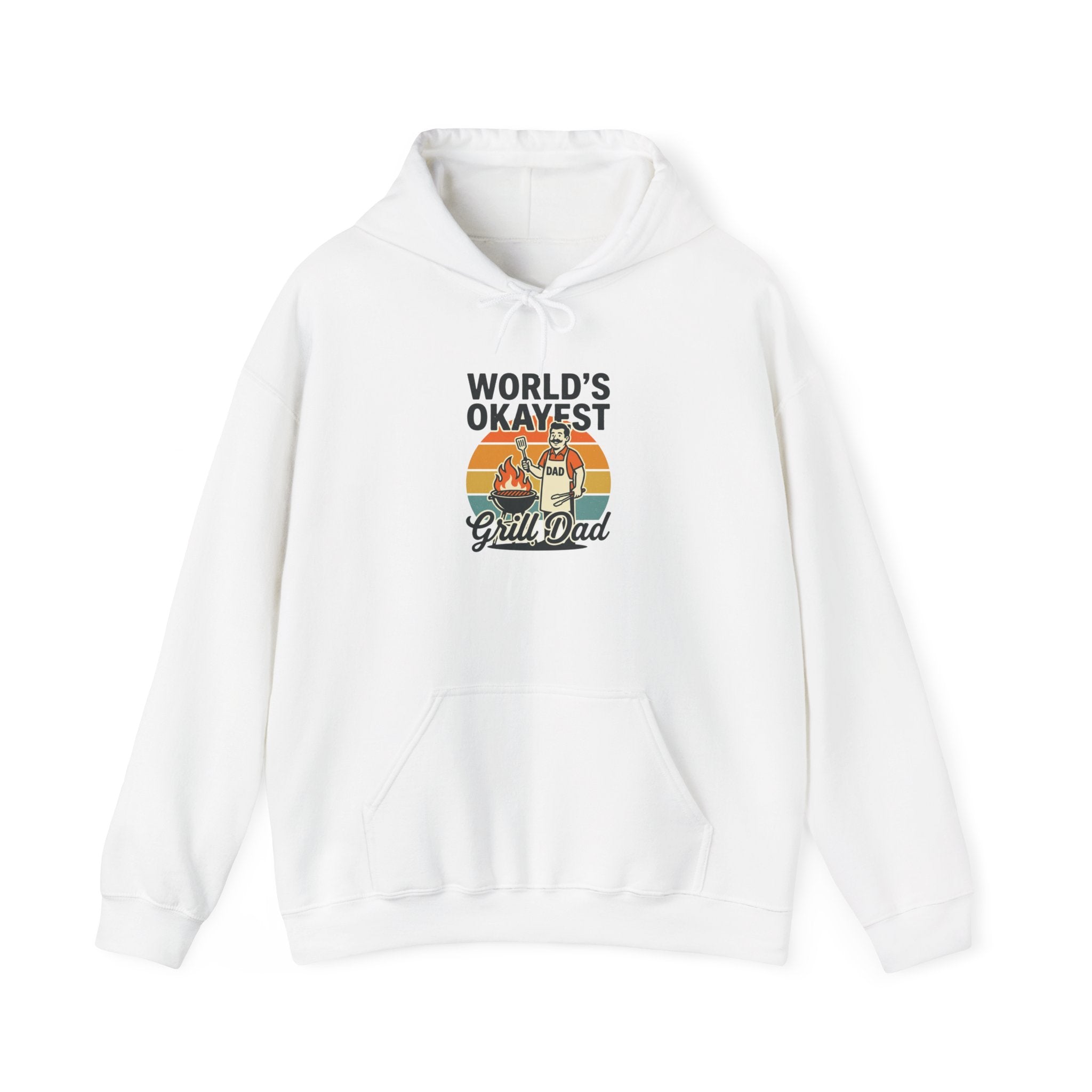 World's Okayest Grill Dad Hoodie | Father's Day, sarcastic retro outdoorsy