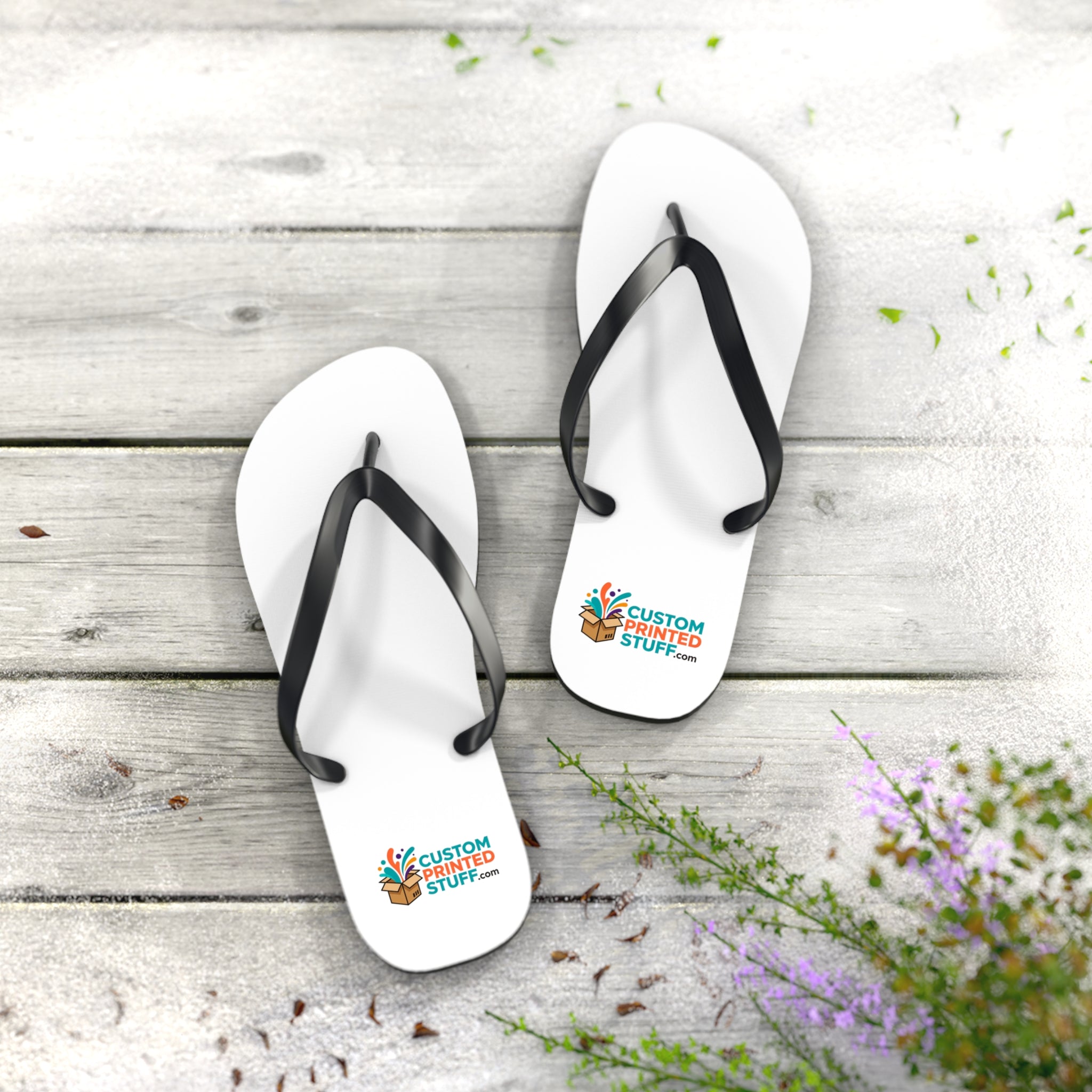 Custom Logo Flip Flops – Personalized Summer Beach Sandals