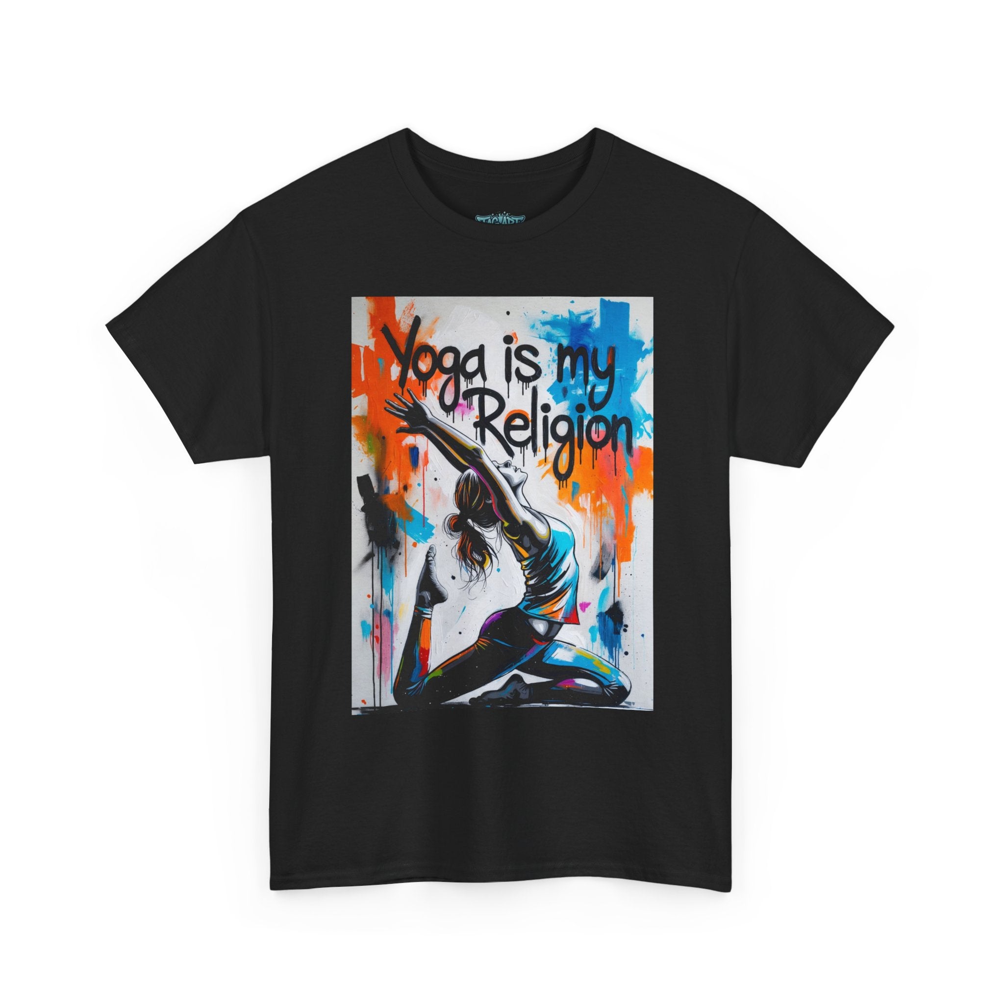 Yoga Is My Religion T-Shirt | Yoga Pose Graphic Tee, Meditation Apparel
