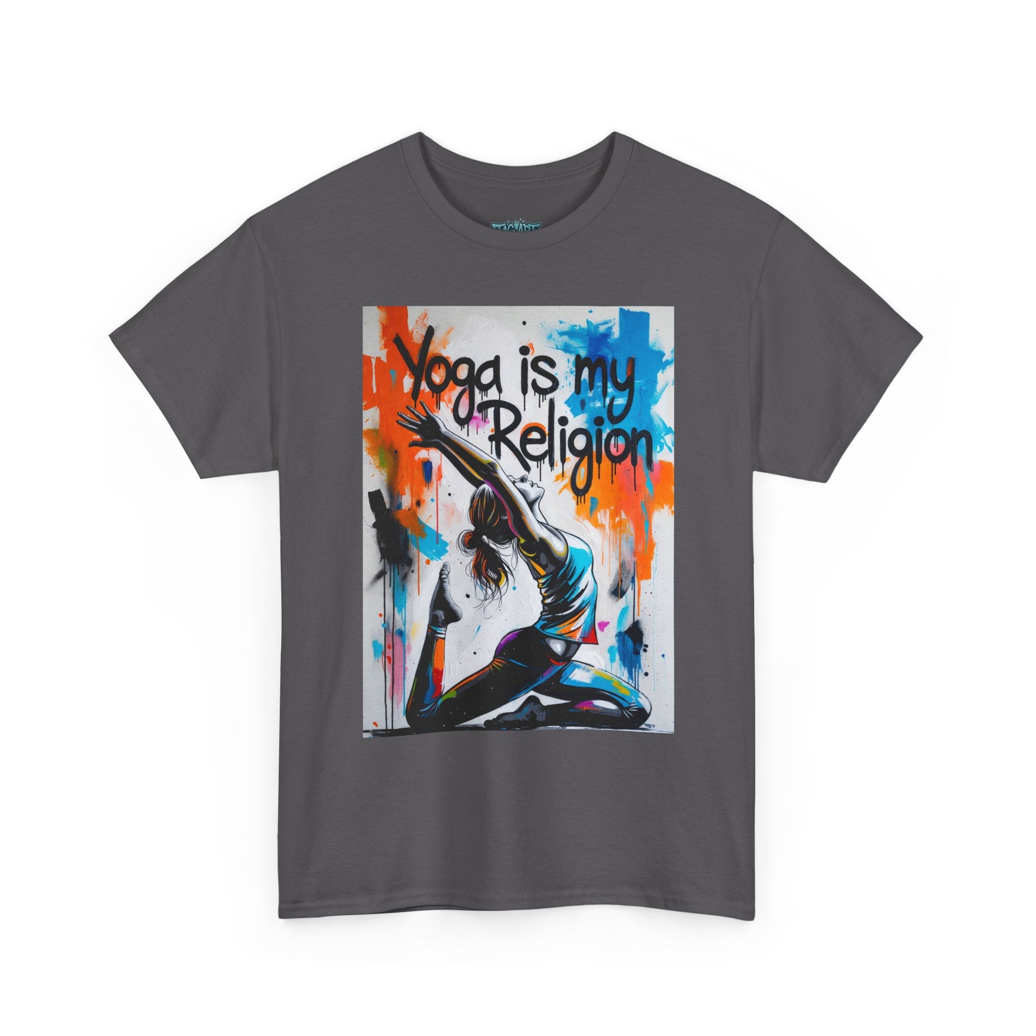 Yoga Is My Religion T-Shirt | Yoga Pose Graphic Tee, Meditation Apparel