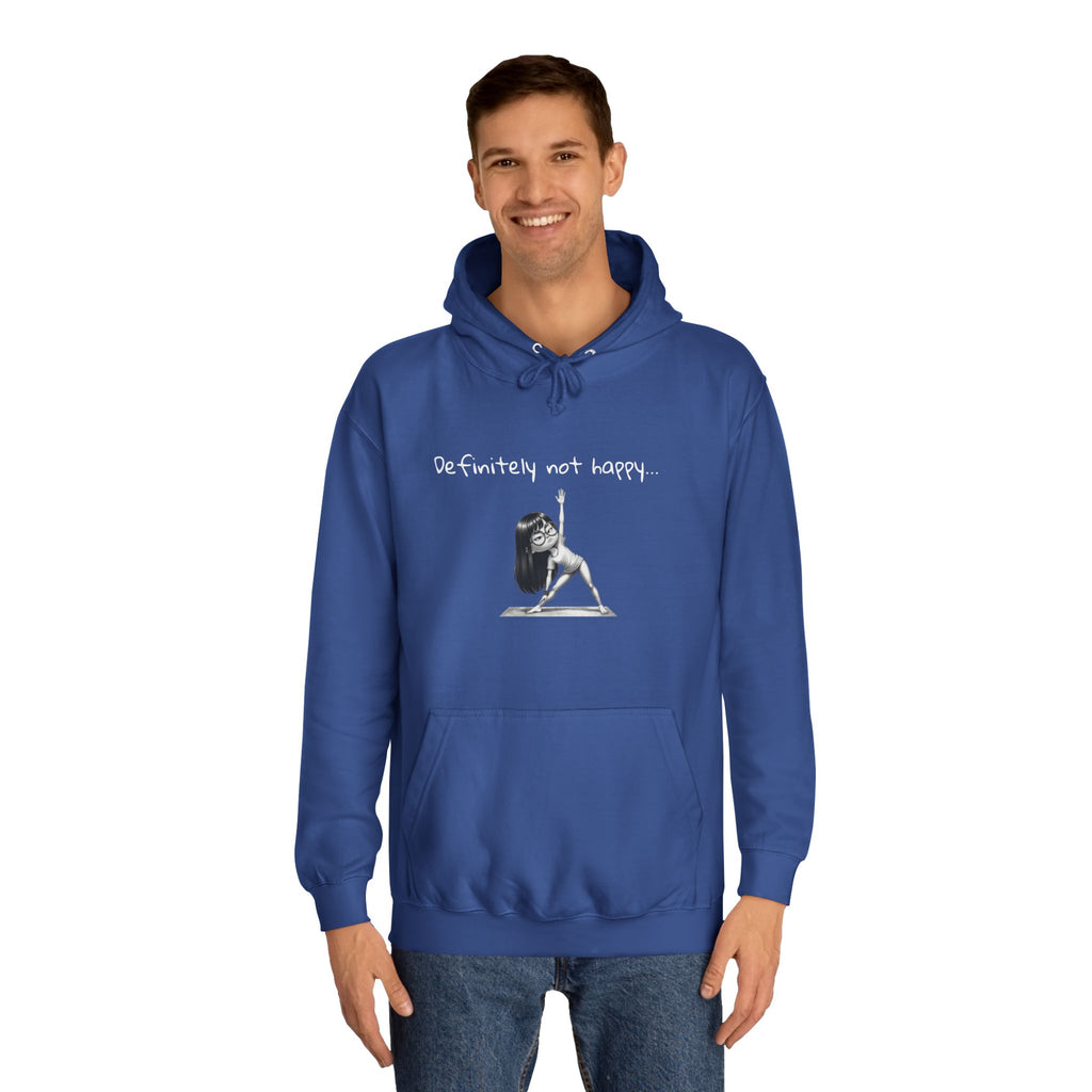 College Hoodie with Minimal Sketch Girl Design – 'She’s Not Crying' Campus Pullover