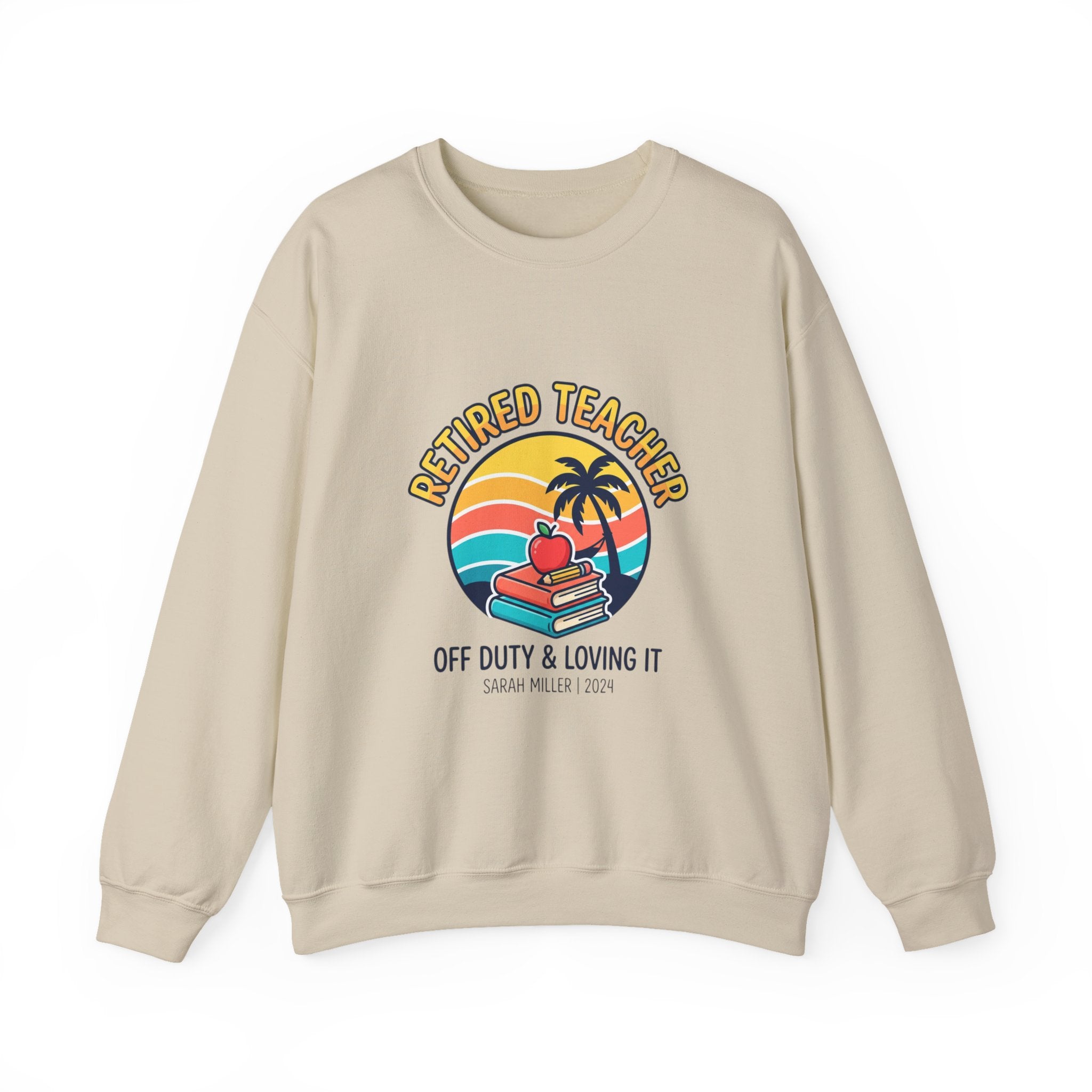 Retired Teacher Crewneck Sweatshirt | retirement, off duty