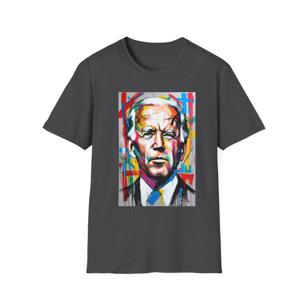 Artsy Biden Portrait T‑Shirt — Colorful Pop Art President Tee