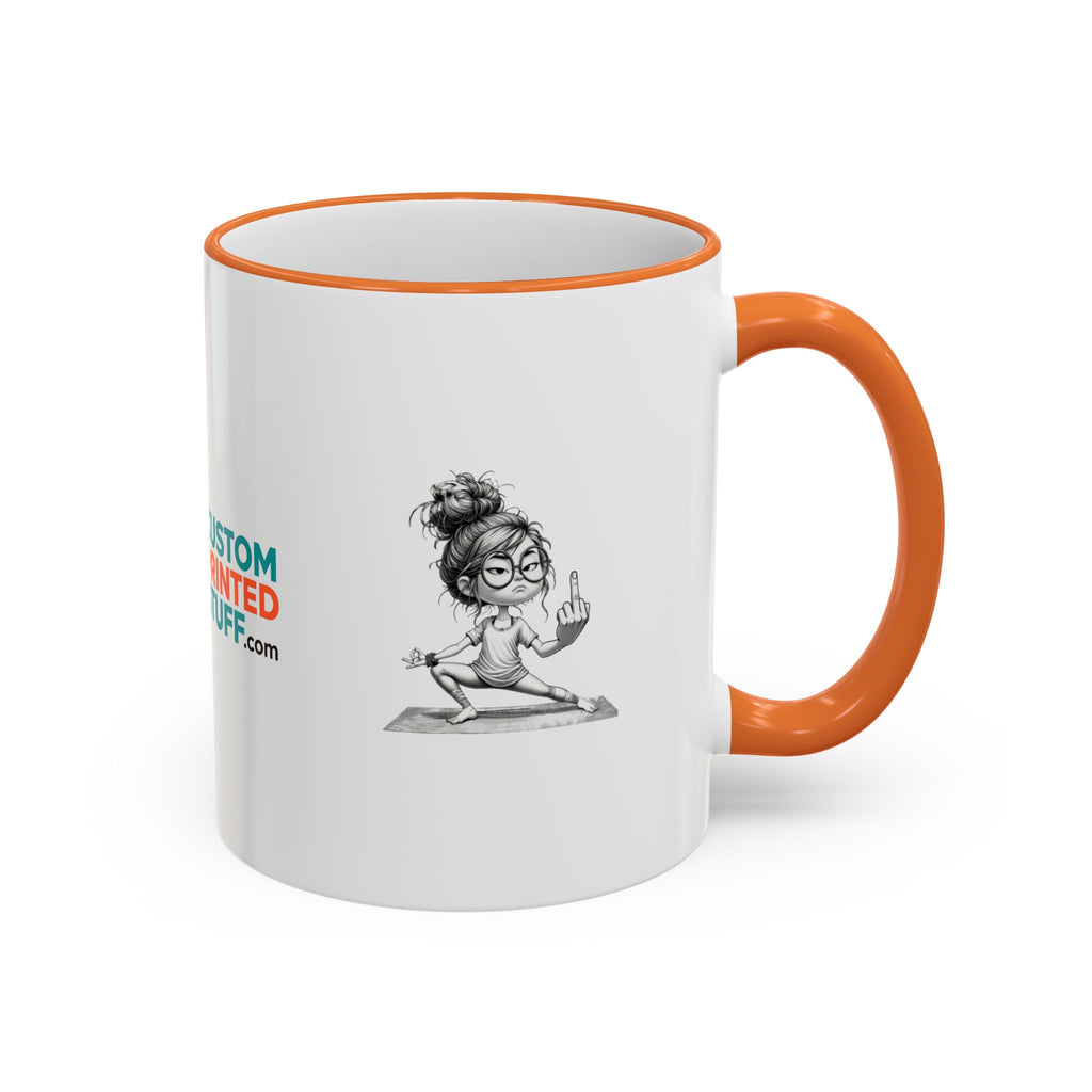 Custom Printed Accent Rim & Handle Mug — Personalized Logo Coffee Cup (11oz, 15oz)