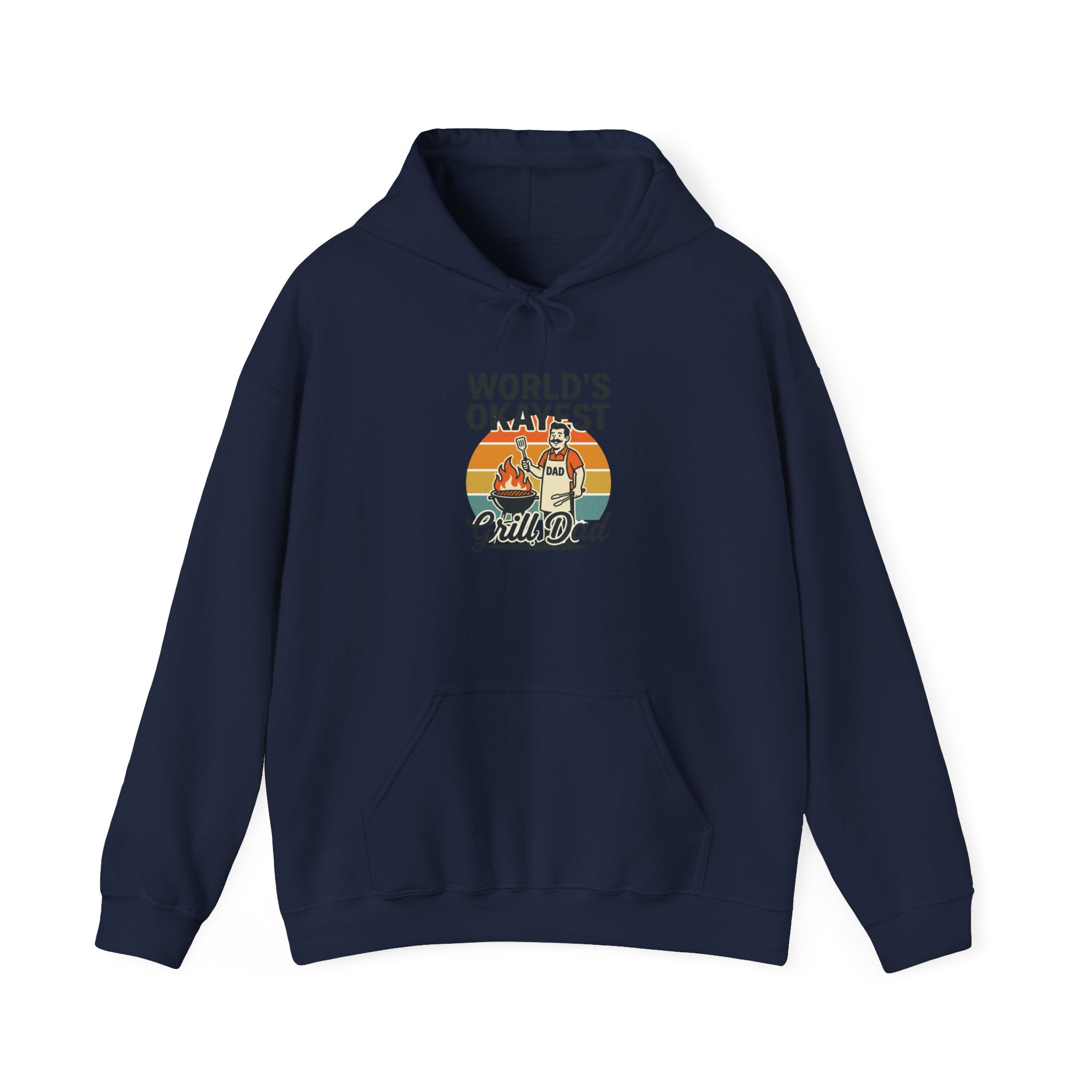 World's Okayest Grill Dad Hoodie | Father's Day, sarcastic retro outdoorsy