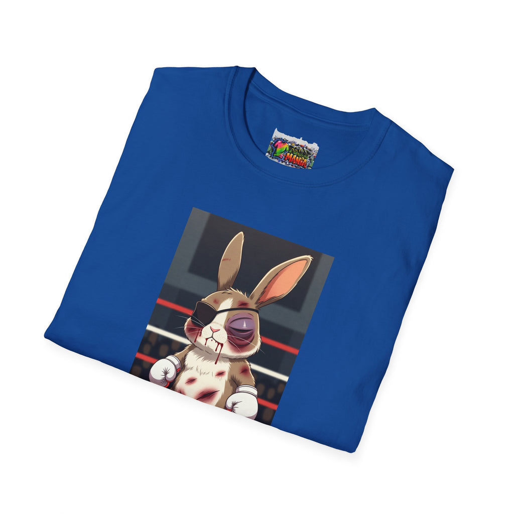 Boxing Bunny T-Shirt — Cute Fight-Scar Rabbit Graphic Tee