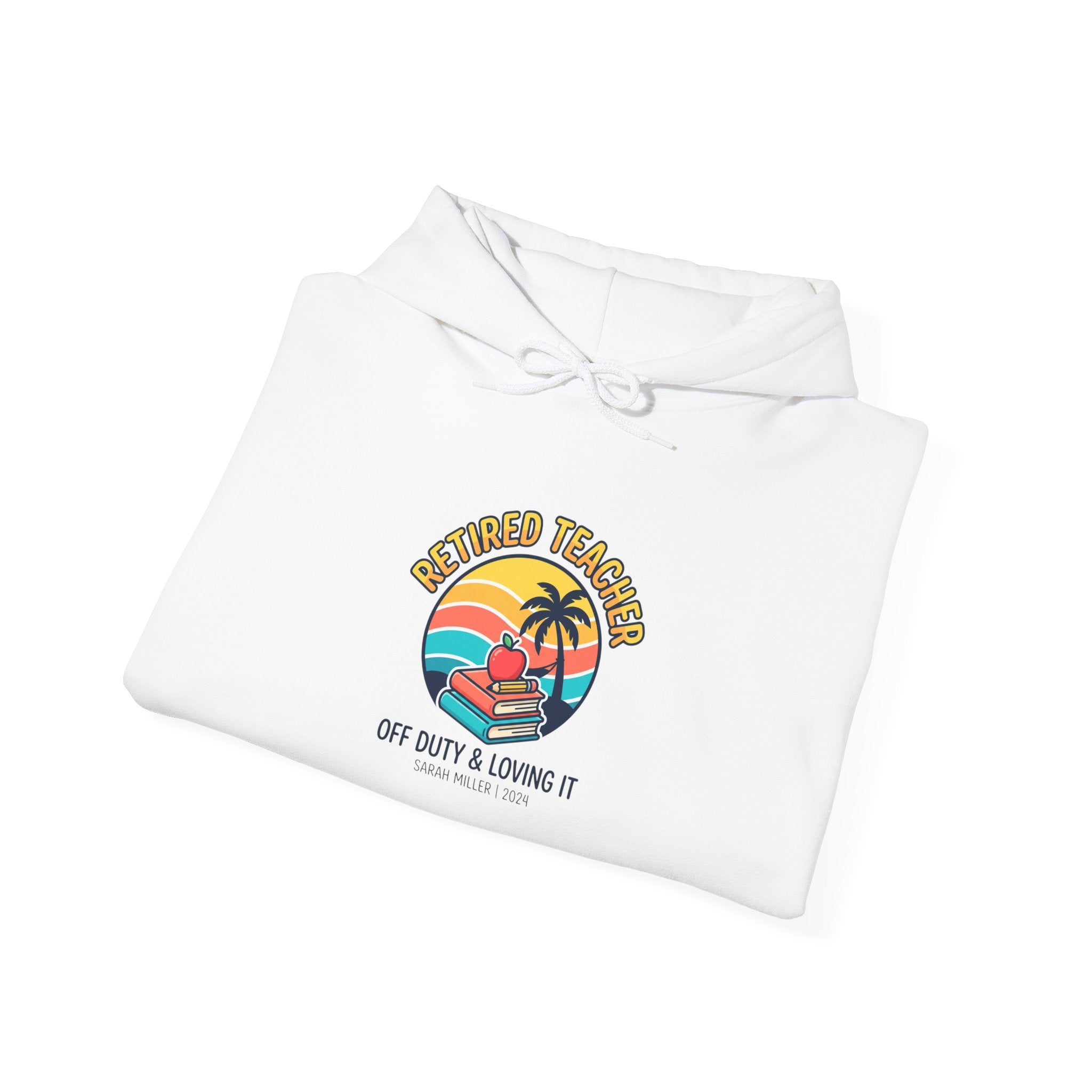 Retired Teacher Hoodie | Retirement, Beach Life, Personalized Year