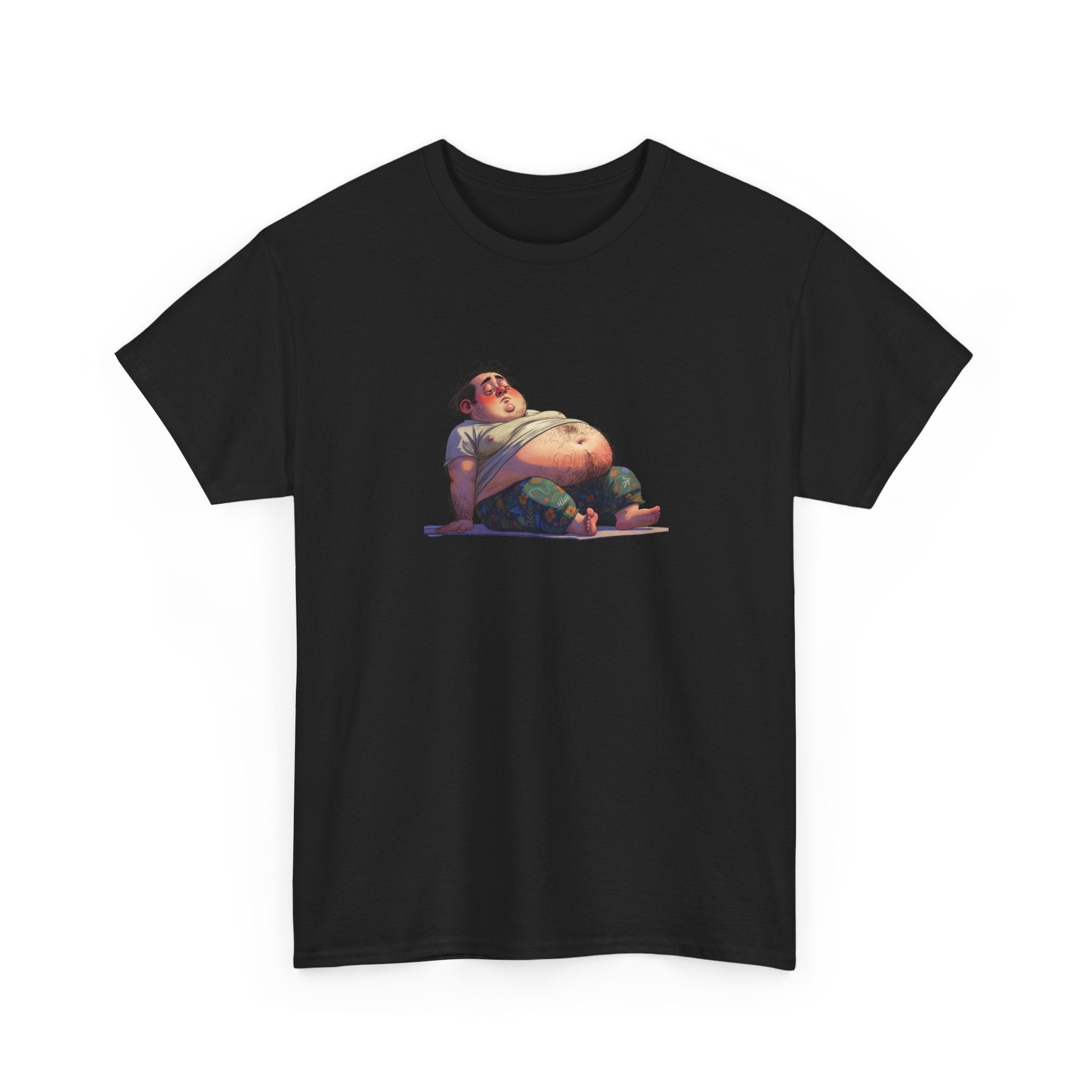 T-Shirt — Yoga Cartoon Belly Graphic Tee