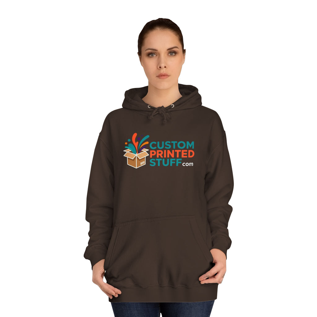 College Hoodie with Custom Printed Stuff Logo — Casual Campus Pullover