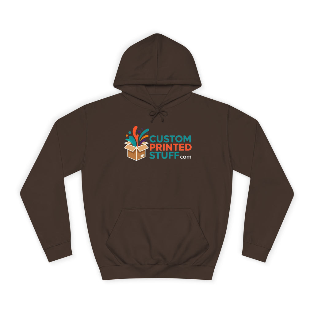 College Hoodie with Custom Printed Stuff Logo — Casual Campus Pullover
