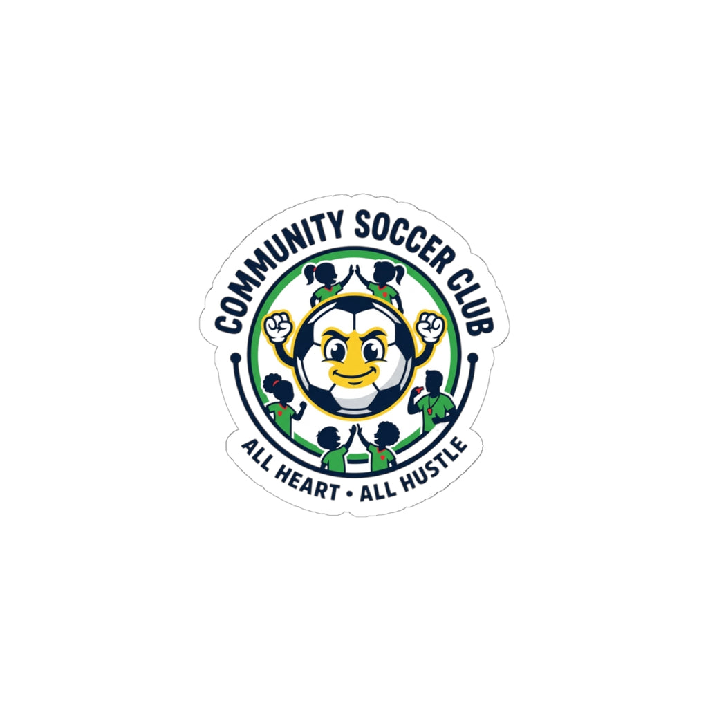 Community Soccer Club Kiss-Cut Stickers | soccer mom, youth league, sideline