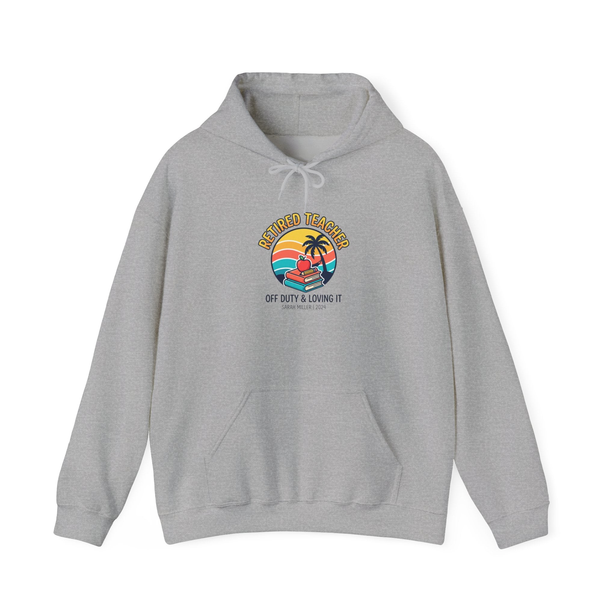Retired Teacher Hoodie | Retirement, Beach Life, Personalized Year