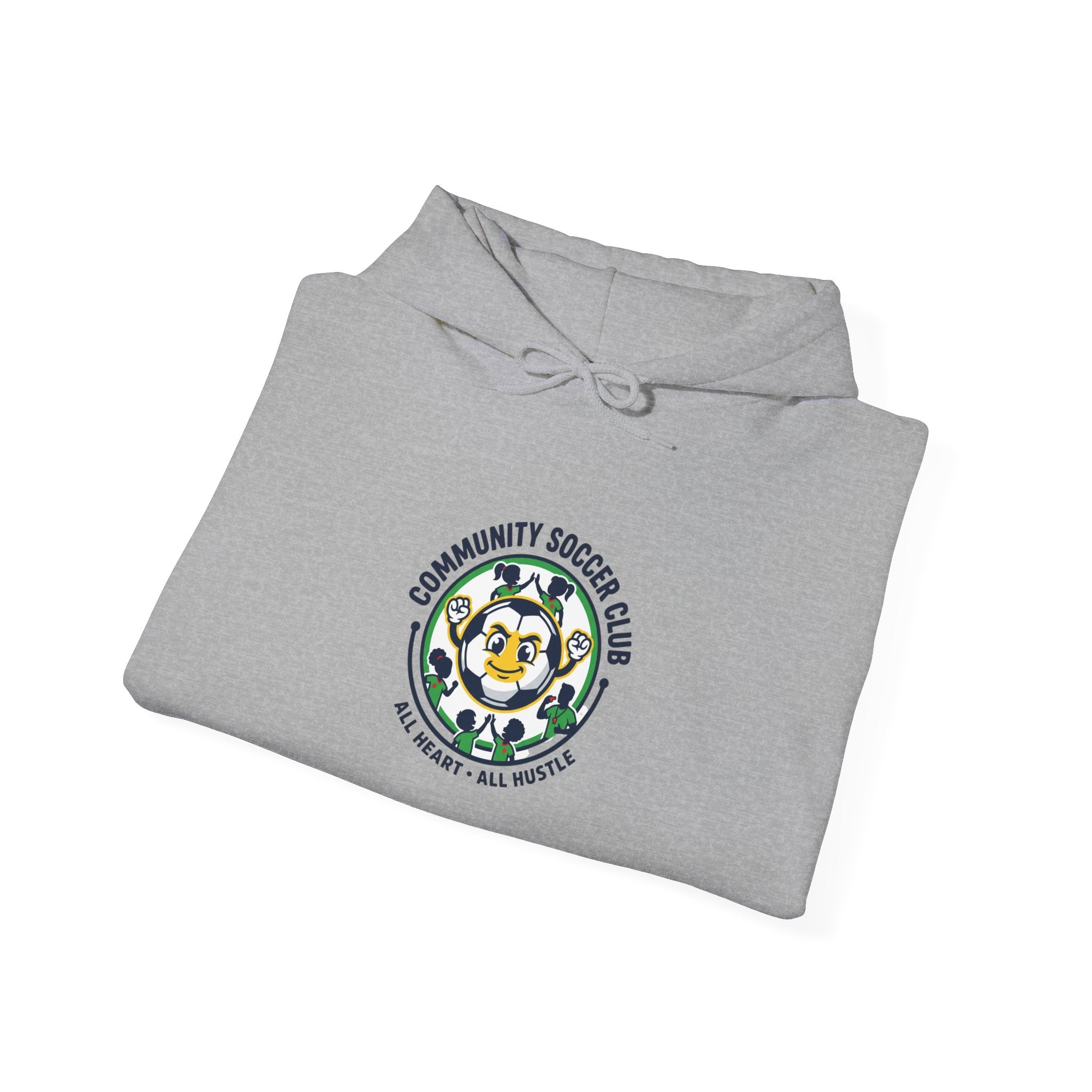 Community Soccer Club Hoodie | youth league supporter, sideline team colors
