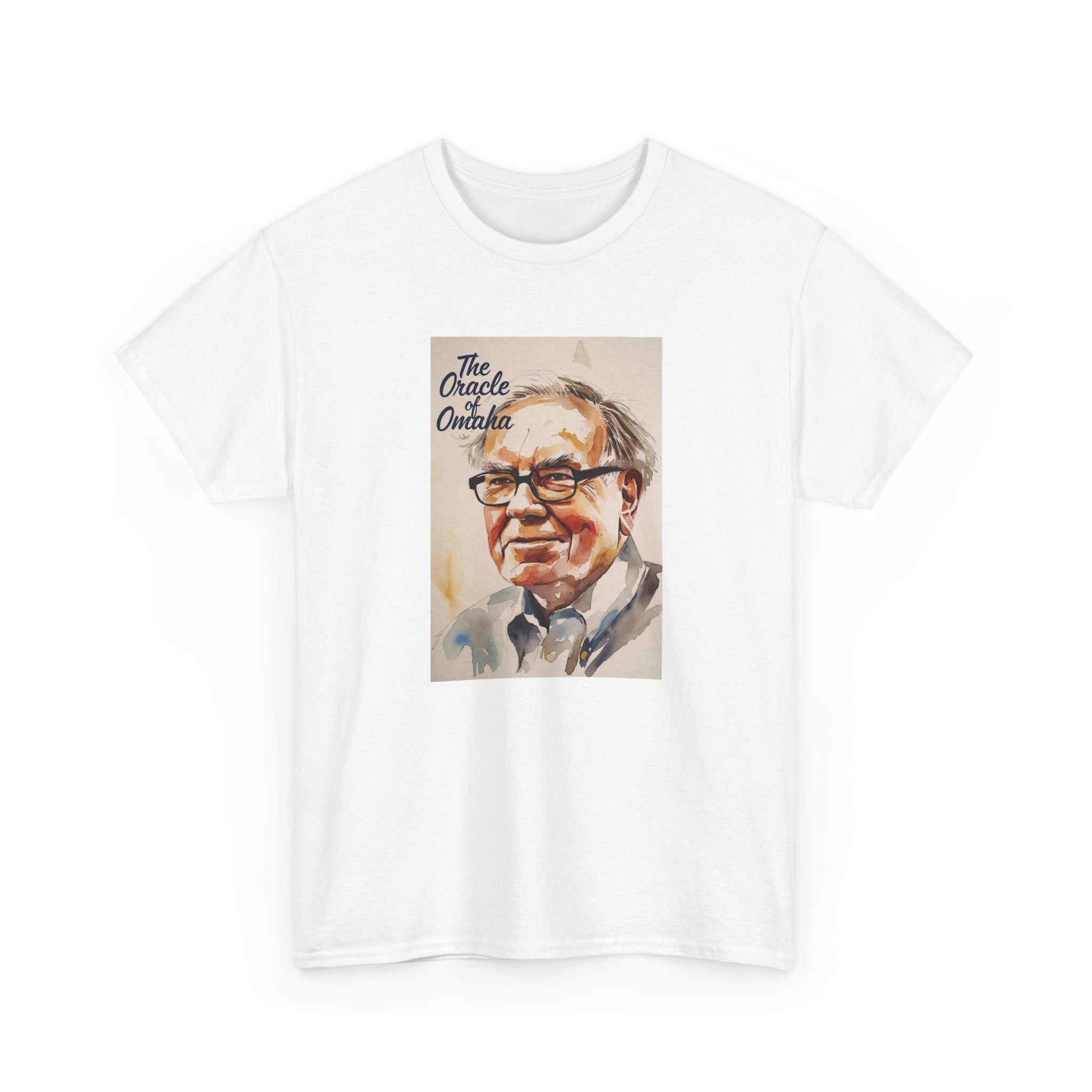 The Oracle of Omaha Portrait Tee | Warren Buffett Illustration