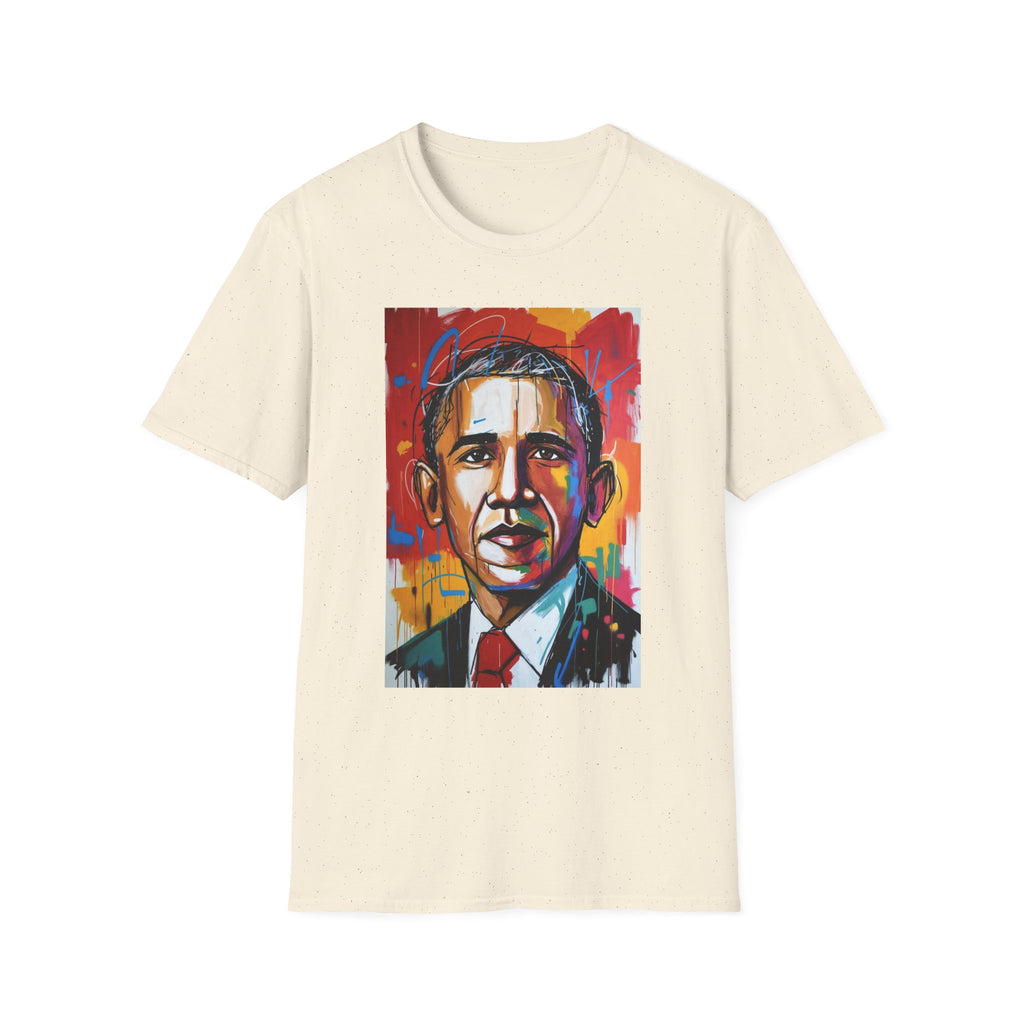 Colorful Portrait Tee — Vibrant Abstract Political Leader Art