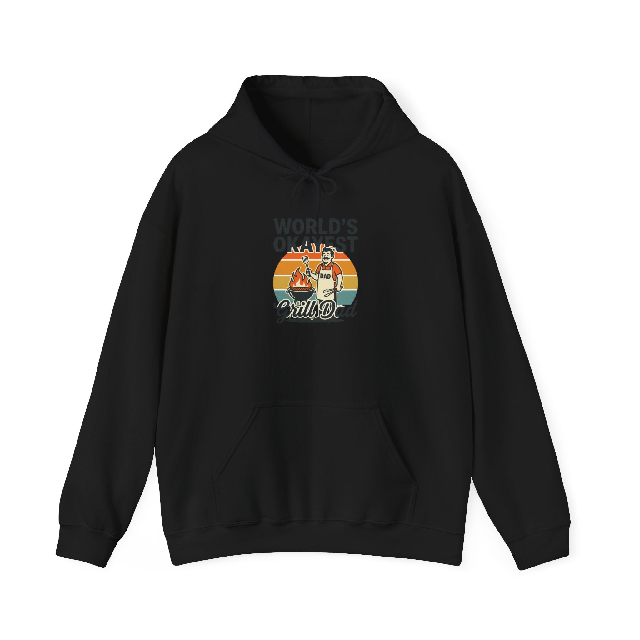 World's Okayest Grill Dad Hoodie | Father's Day, sarcastic retro outdoorsy