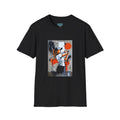 Female Golfer Swing Illustration T-Shirt | Sports Art, Retro Orange Accent
