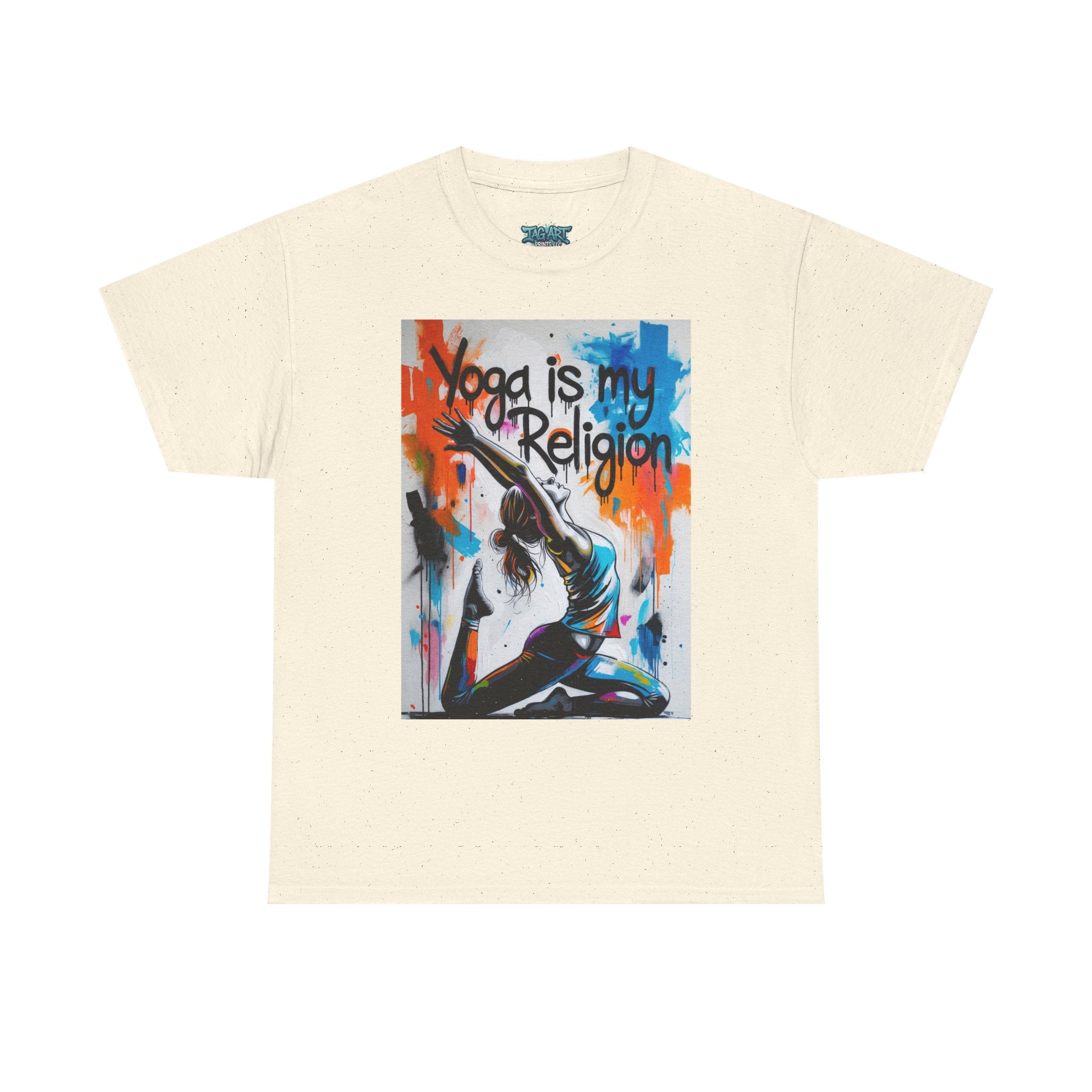 Yoga Is My Religion T-Shirt | Yoga Pose Graphic Tee, Meditation Apparel