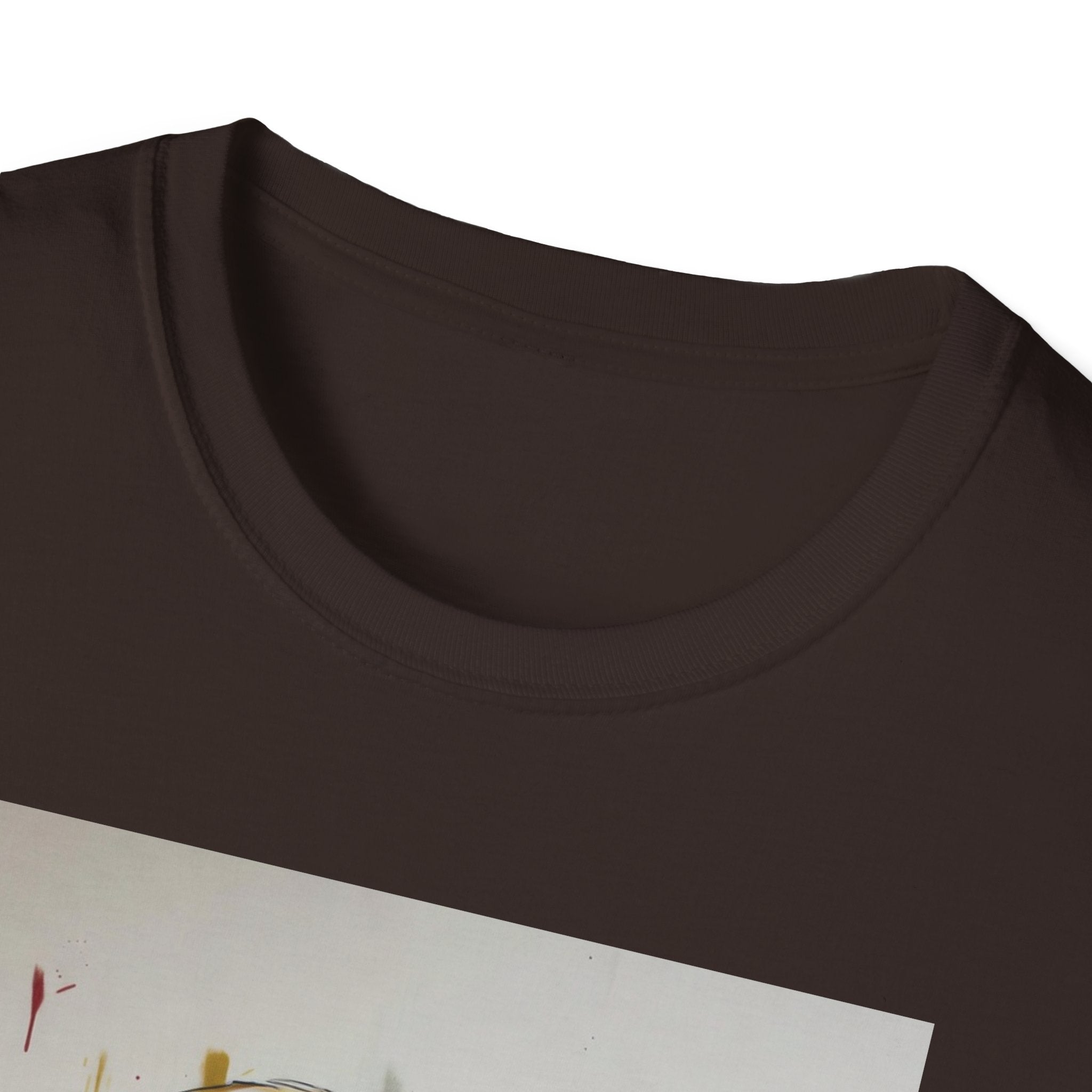 Portrait Artsy JD T-Shirt — Stylized Gentleman's Painted Face Graphic Tee