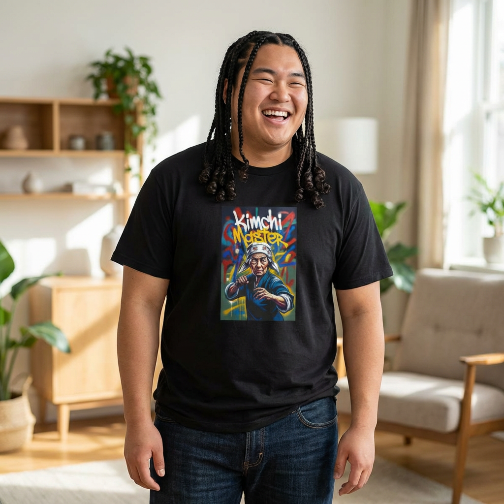 Kimchi Master shirt | Korean food chef graffiti illustration tee