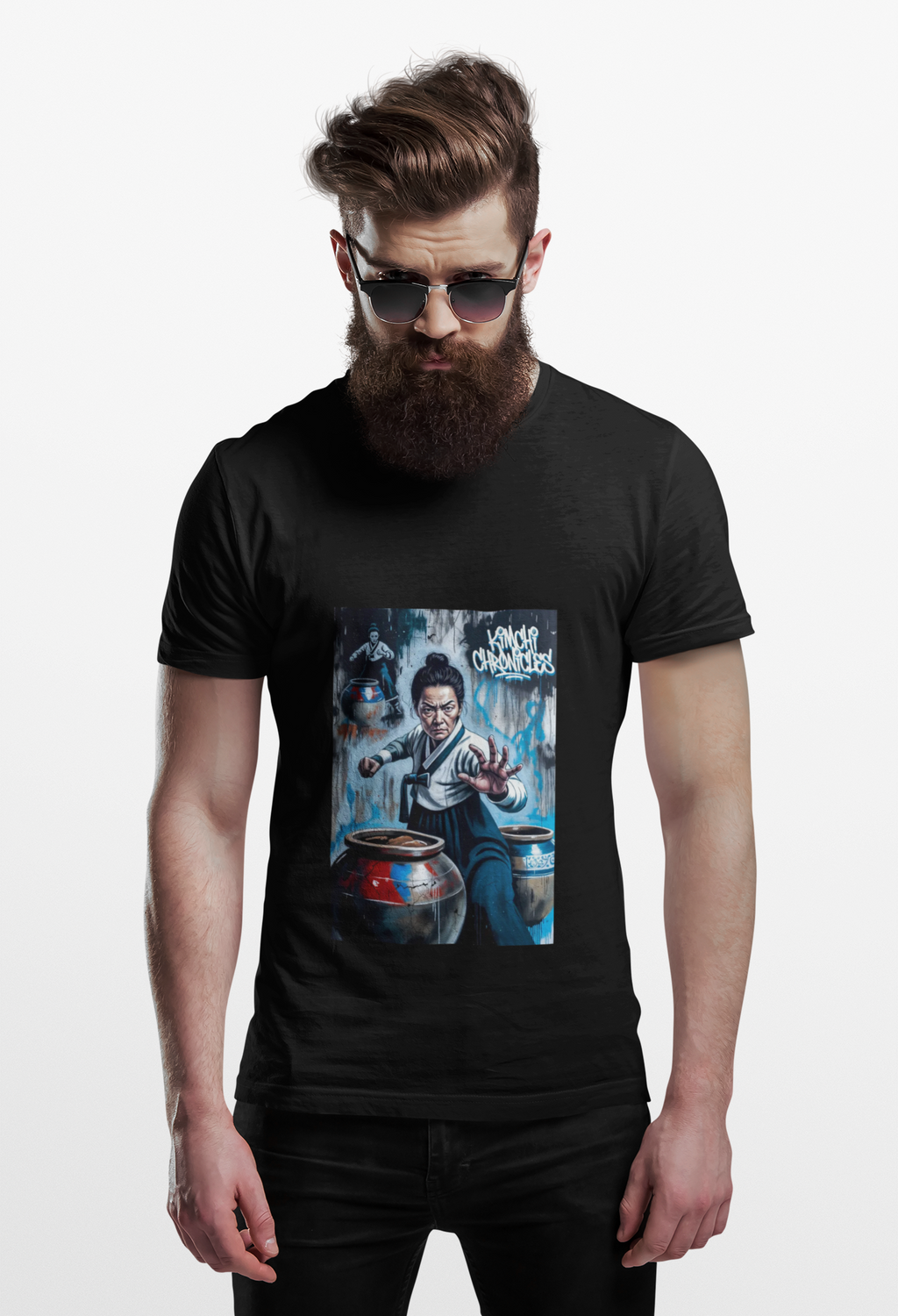 Kimchi Chronicle T-Shirt | Martial Arts Music Illustration