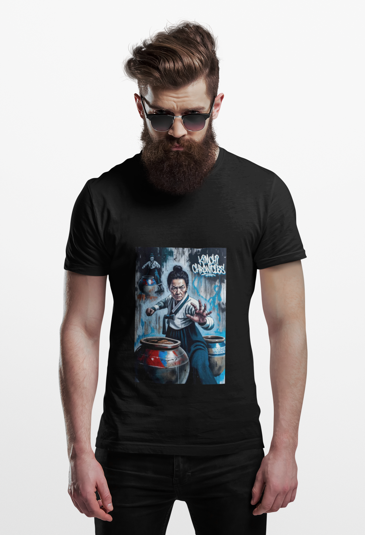 Kimchi Chronicle T-Shirt | Martial Arts Music Illustration
