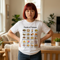 Taiwan Foods Chart T-Shirt — Illustrated Local Dishes Guide