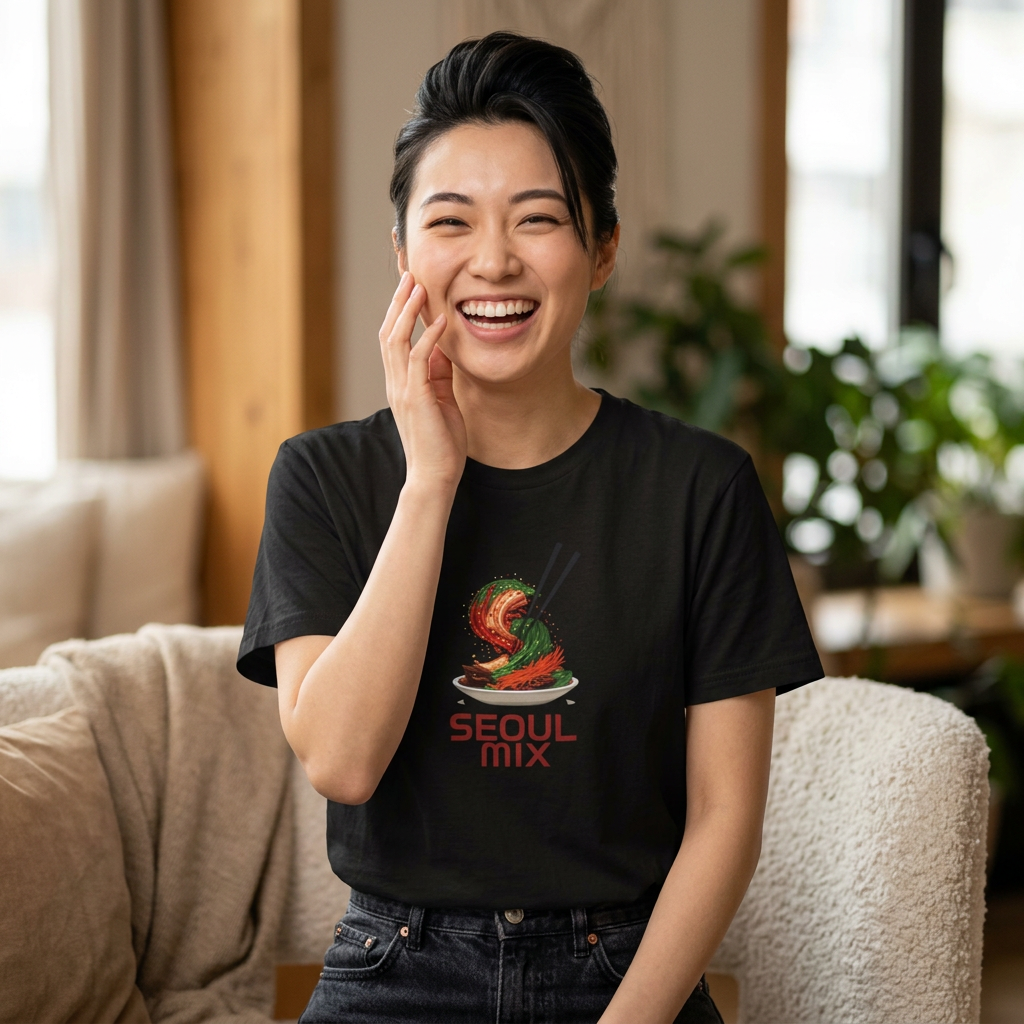 Seoul Mix Plates T‑Shirt — Korean Food Graphic Tee