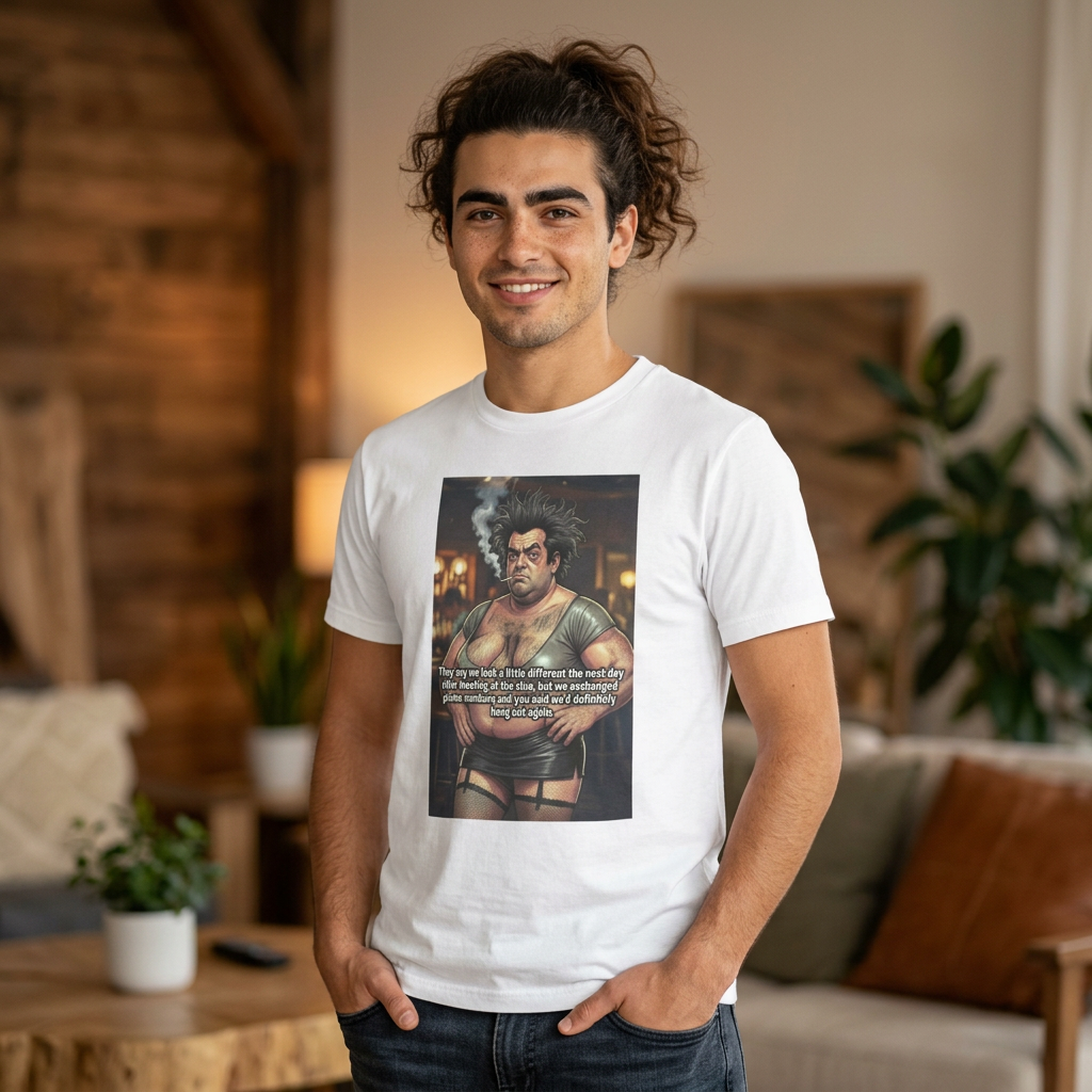 Humorous Bodybuilder Meme T-Shirt — Funny Gym Quote Tee