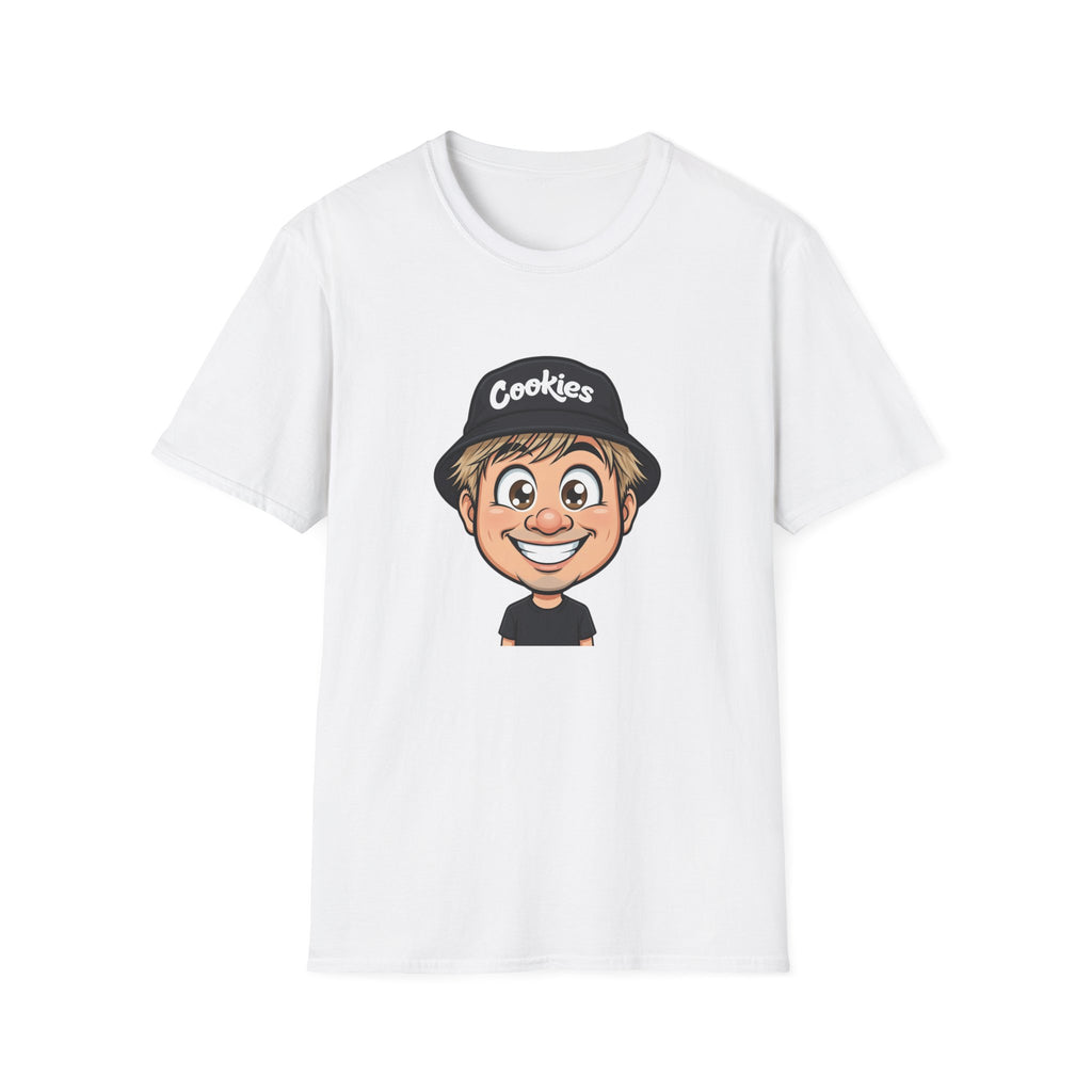 Cookies Brand Cartoon Boy T-Shirt — Smiling Kid Logo Tee