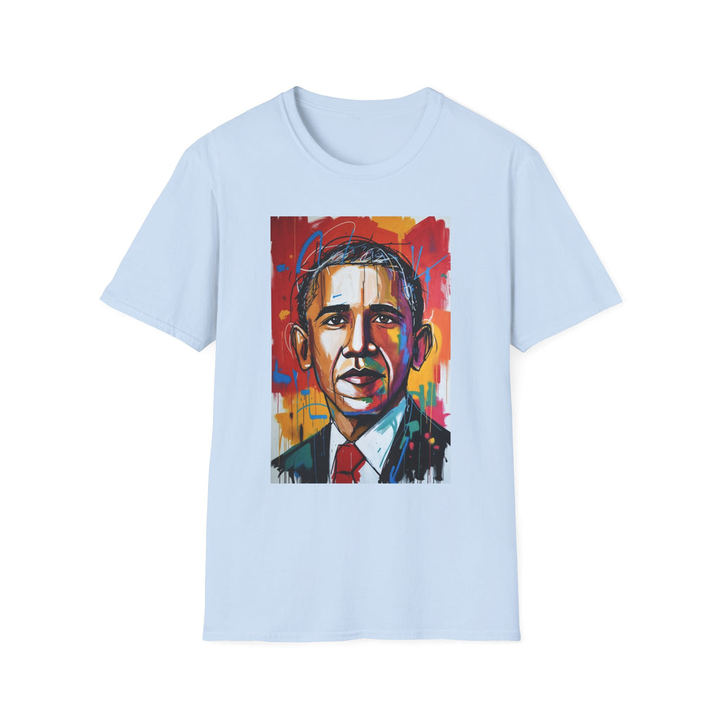Colorful Portrait Tee — Vibrant Abstract Political Leader Art