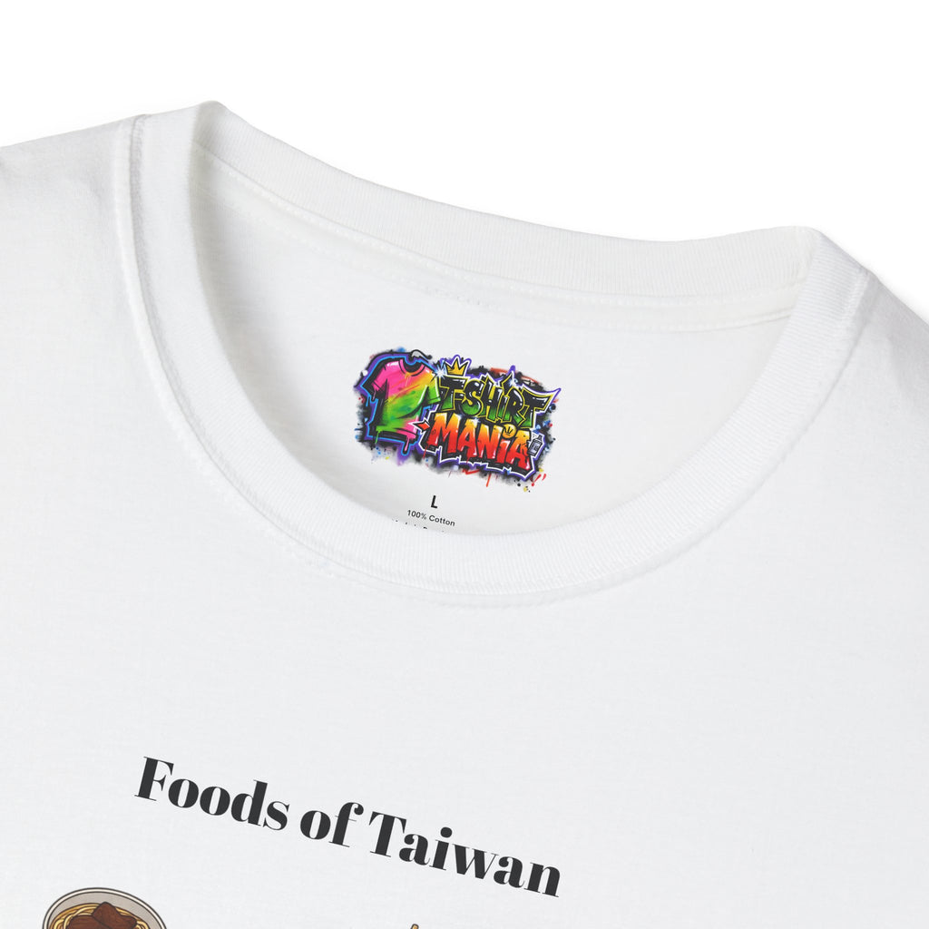 Taiwan Foods Chart T-Shirt — Illustrated Local Dishes Guide