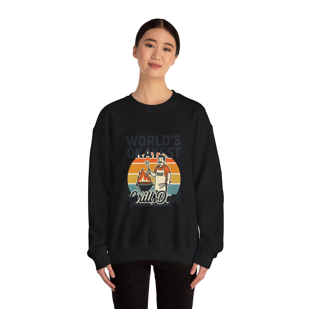 World's Okayest Grill Dad Sweatshirt | Father's Day, Retro Outdoorsy