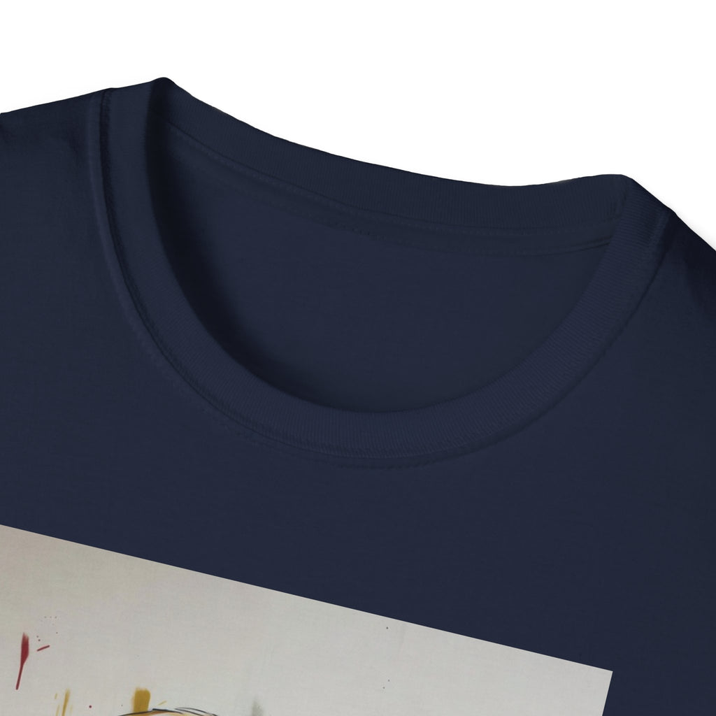 Portrait Artsy JD T-Shirt — Stylized Gentleman's Painted Face Graphic Tee