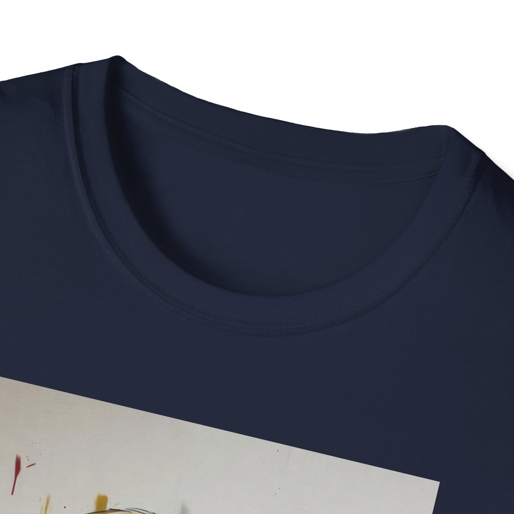 Portrait Artsy JD T-Shirt — Stylized Gentleman's Painted Face Graphic Tee