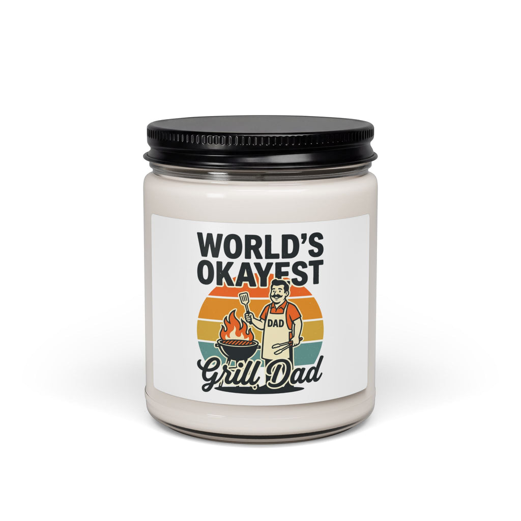 World's Okayest Grill Dad Candle | Father's Day, Retro Outdoorsy