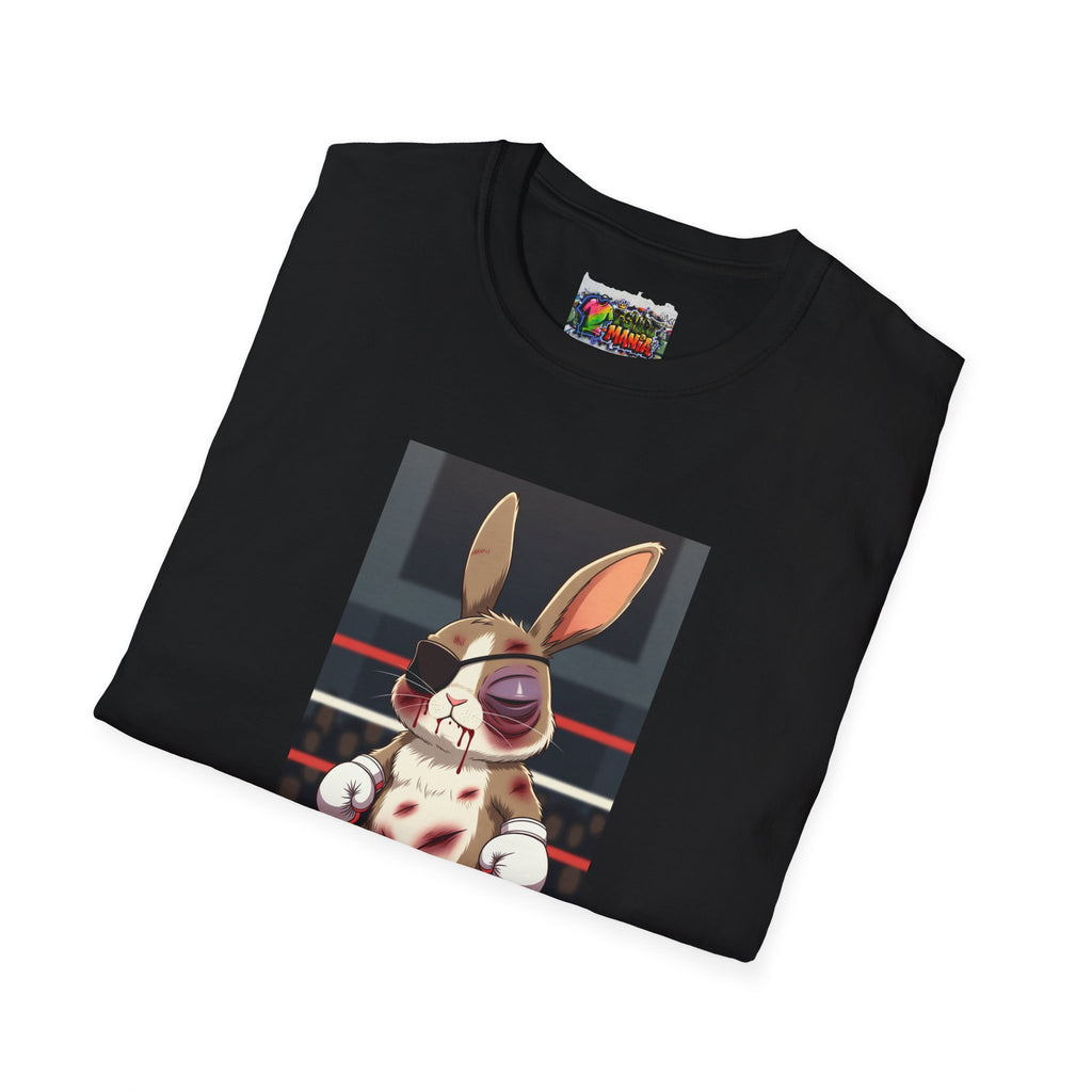 Boxing Bunny T-Shirt — Cute Fight-Scar Rabbit Graphic Tee
