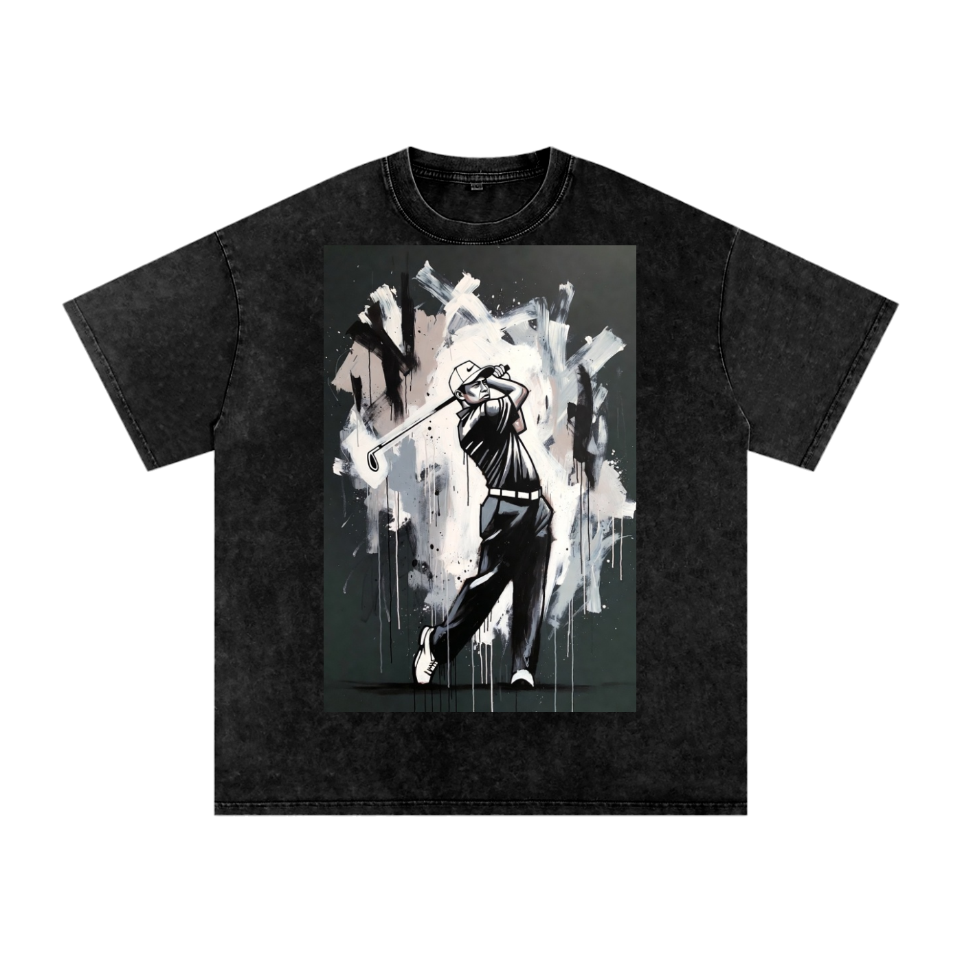Snow Washed Oversized Cotton T-Shirt