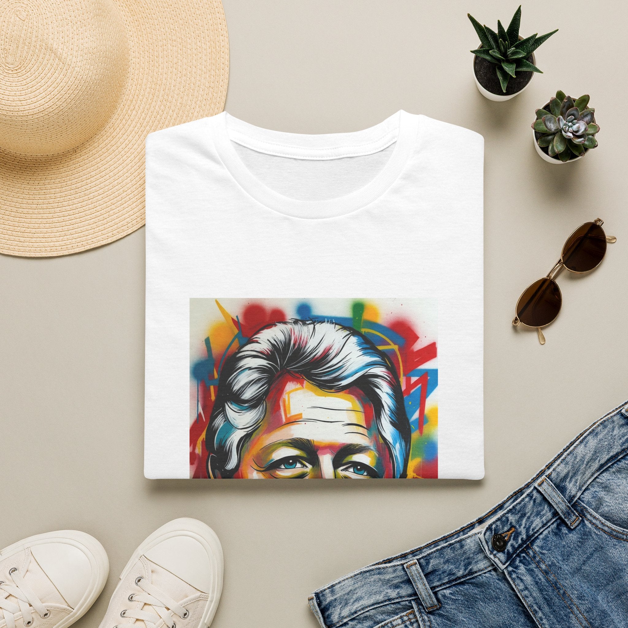 Artsy Clinton Portrait T-Shirt