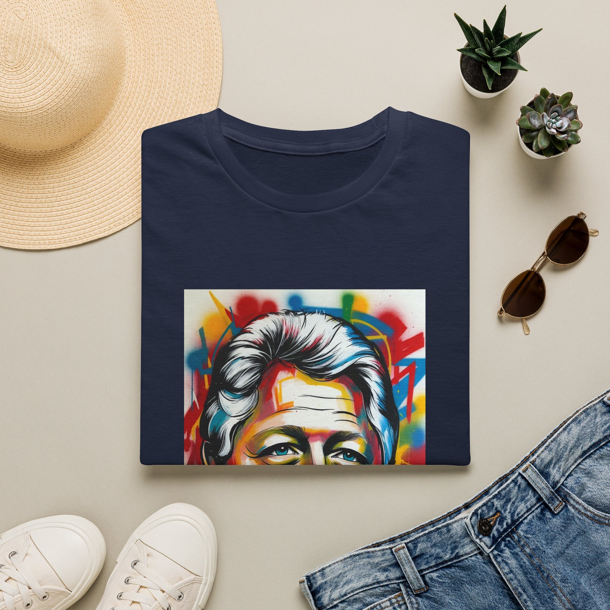 Artsy Clinton Portrait T-Shirt