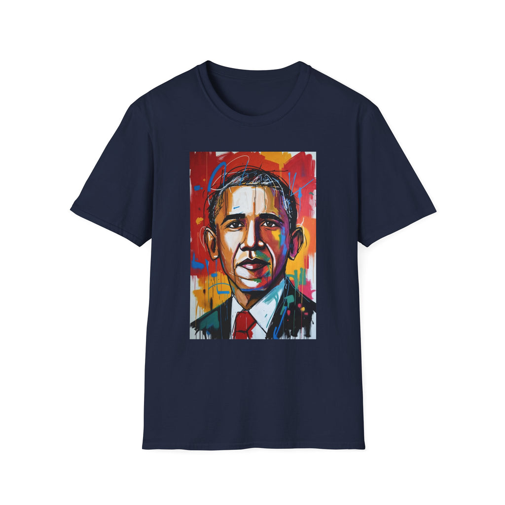 Colorful Portrait Tee — Vibrant Abstract Political Leader Art