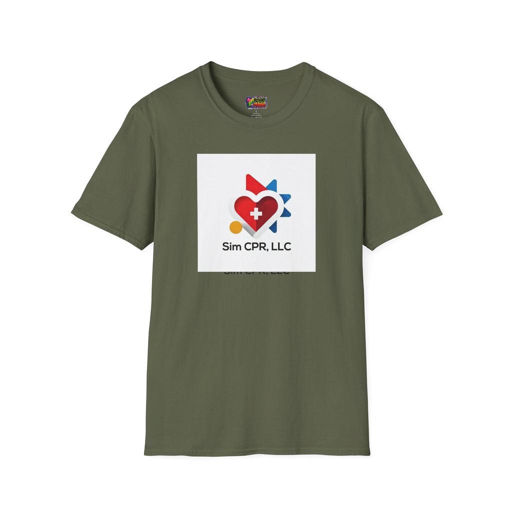 CPR Training Logo T-Shirt — Sim CPR, LLC Branded Tee