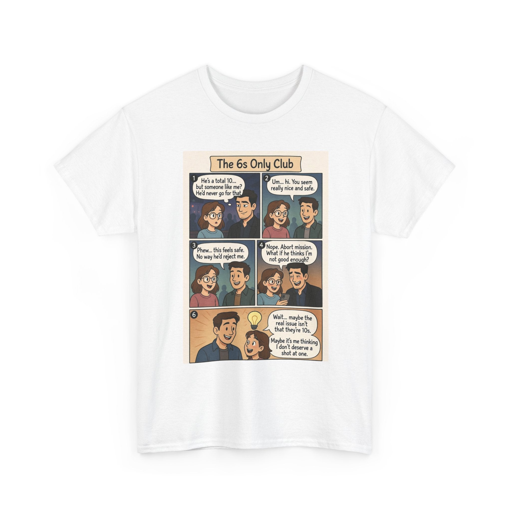The 6s Only Club Comic Panel T-Shirt — Funny Retro Graphic Tee