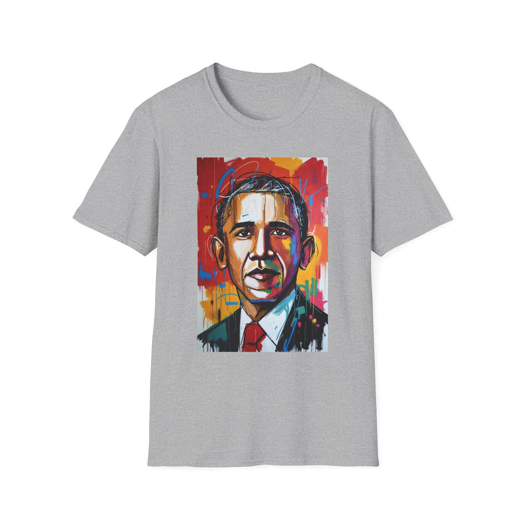 Colorful Portrait Tee — Vibrant Abstract Political Leader Art