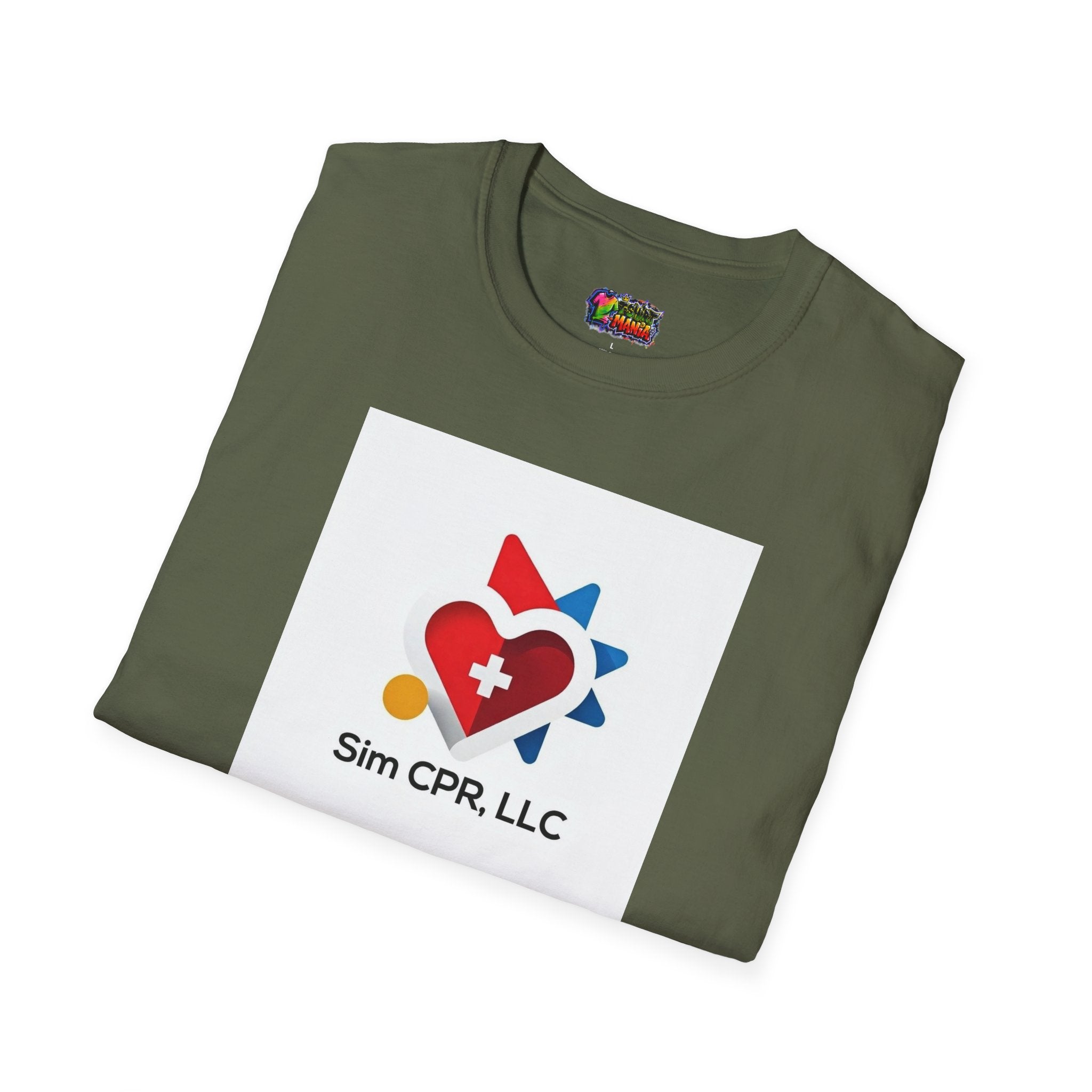 CPR Training Logo T-Shirt — Sim CPR, LLC Branded Tee