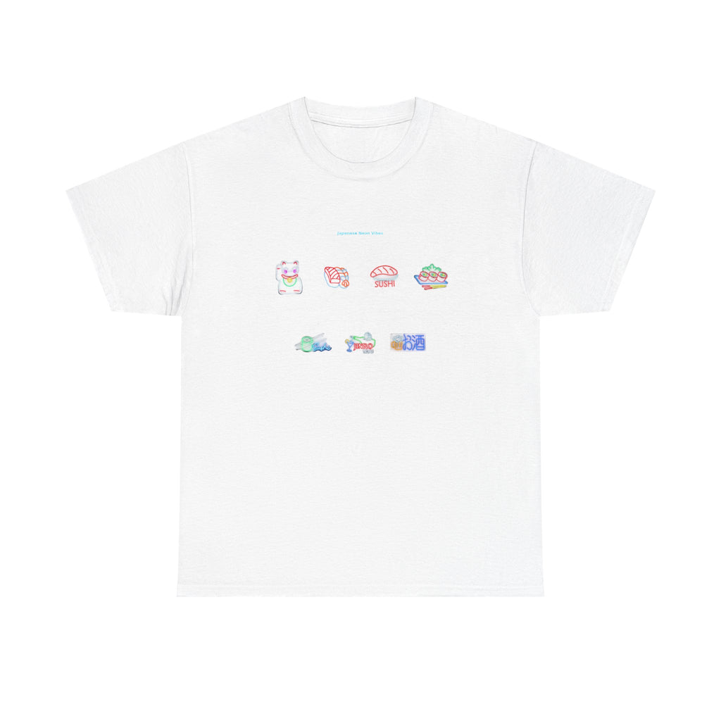 Cute Kawaii Snack Icons T-Shirt — Pastel Japanese Food Graphic Tee