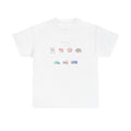 Cute Kawaii Snack Icons T-Shirt — Pastel Japanese Food Graphic Tee