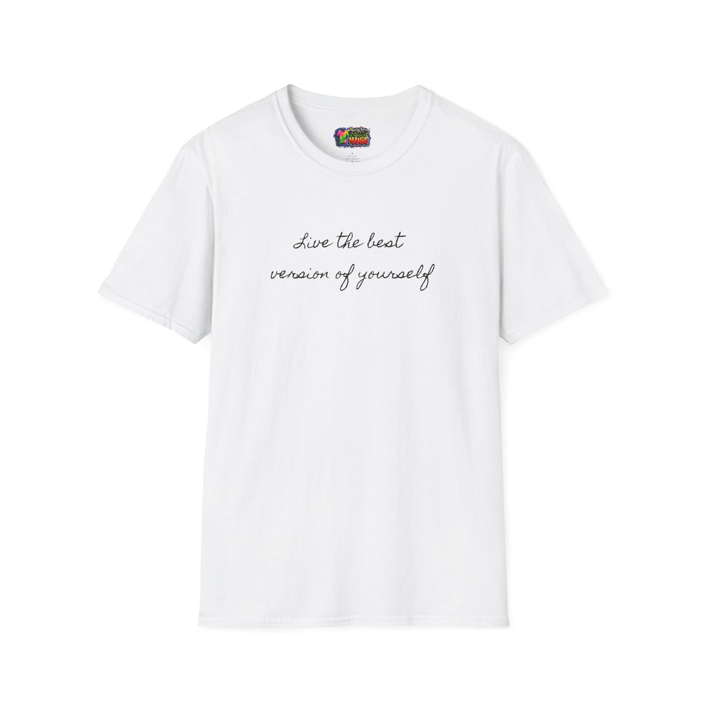 T-Shirt — 'Live the best version of yourself' Minimalist Self-Love Tee