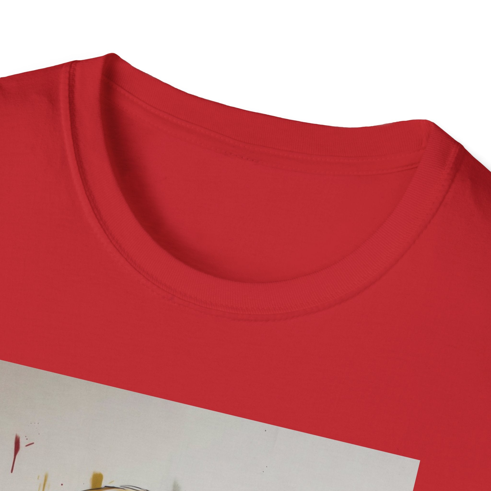 Portrait Artsy JD T-Shirt — Stylized Gentleman's Painted Face Graphic Tee